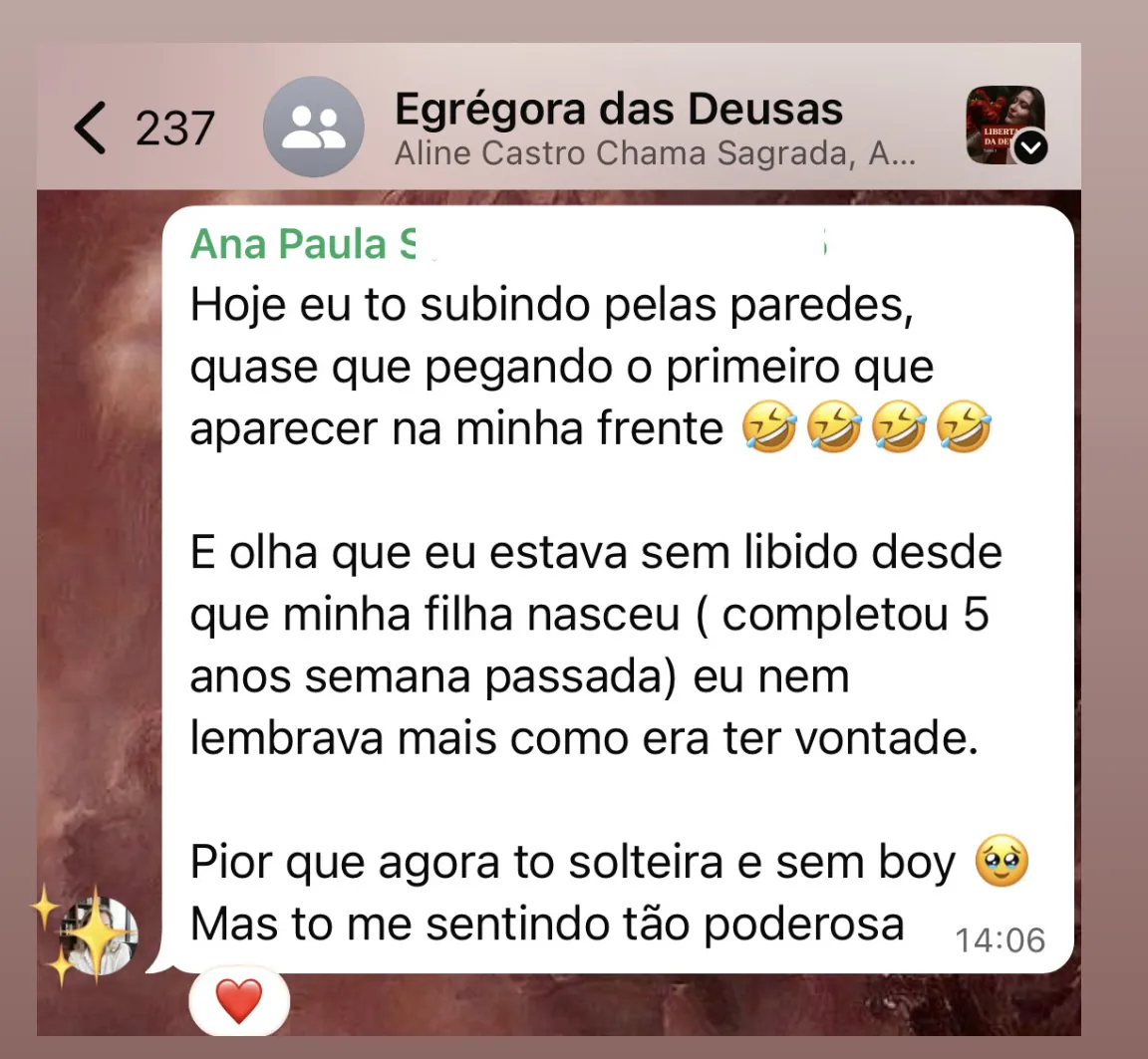 Depoimento de aluna