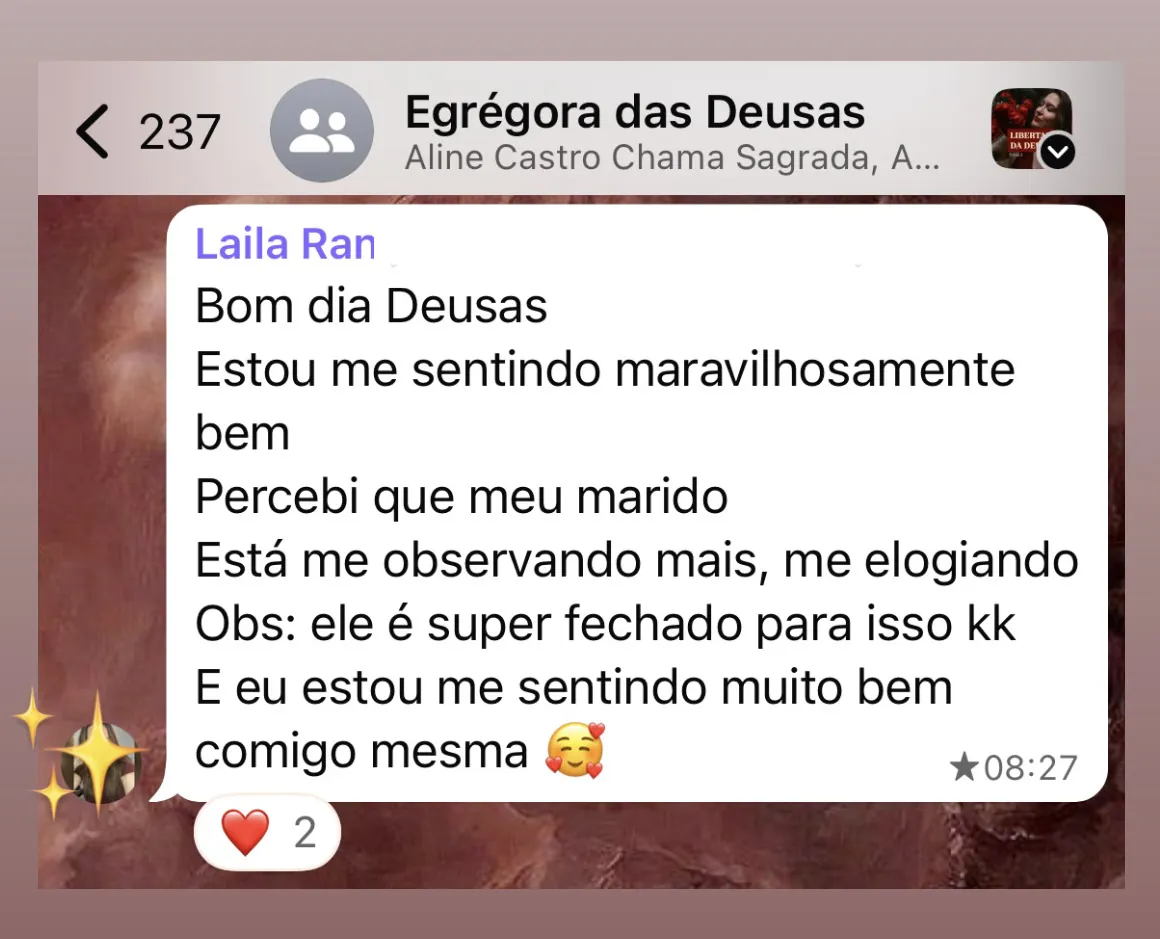 Depoimento de aluna