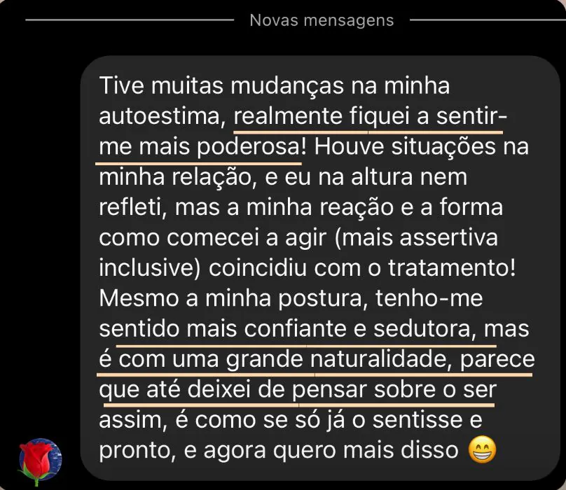 Depoimento de aluna